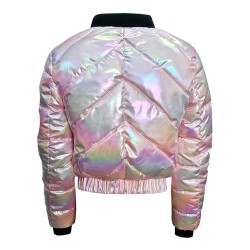 Дамско преходно яке City Angels Jeans, бледорозов лак 6676